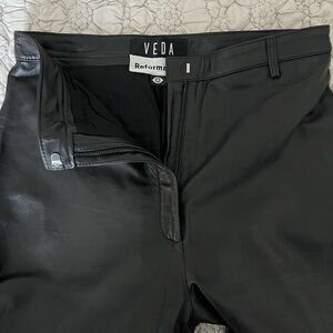 Reformation Veda leather pants